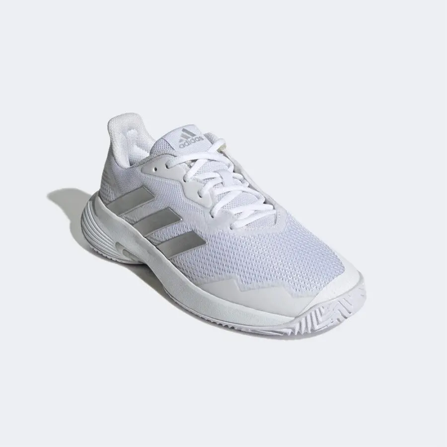 Alternative view of Giày Adidas CourtJam Control 'White Silver Metallic' GY1334
