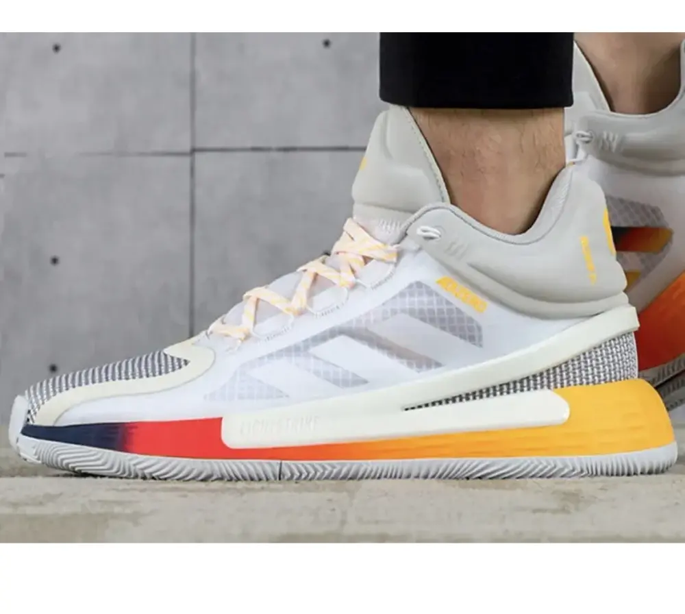 Alternative view of Giày Adidas D Rose 11 'White Gold Tech Indigo' FW8508