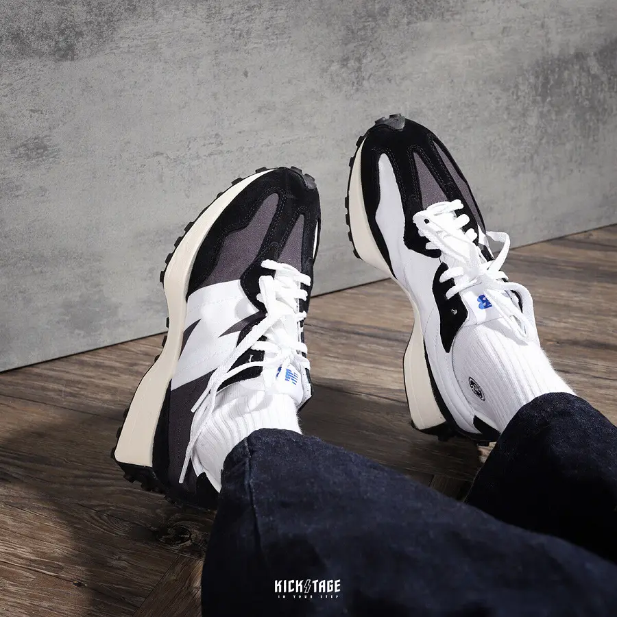 Giày New Balance 327 'Black White' MS327LB1 - Ảnh 4