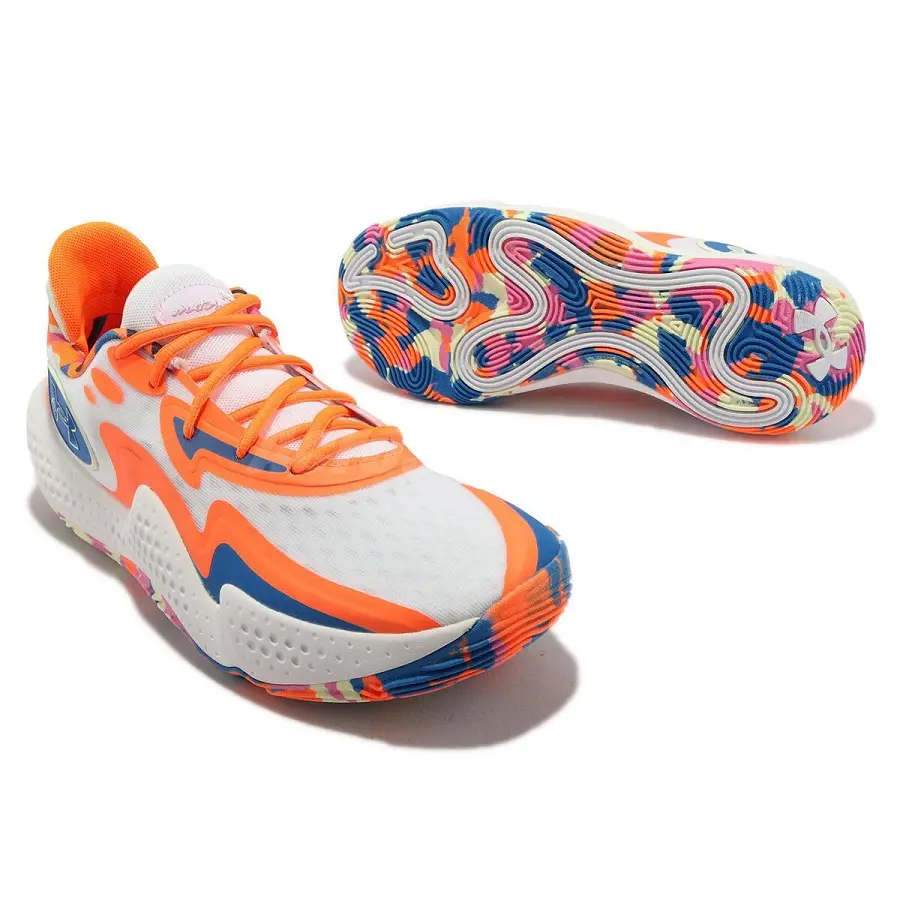 Giày Under Armour Spawn 5 LE 'White Citrus Blast' 3026758-100 - Ảnh 5