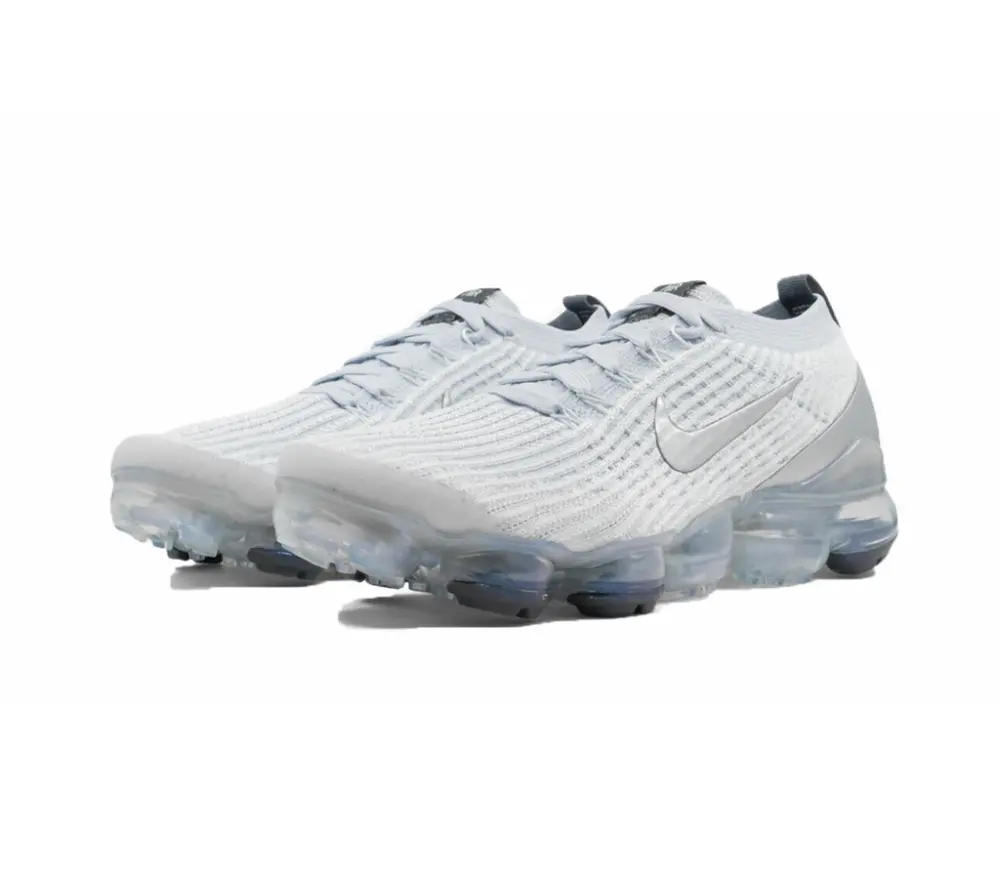 Giày Nike Wmns Air VaporMax Flyknit 3 'White Silver' AJ6910-101 - Ảnh 3
