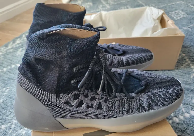 Giày Adidas Yeezy Basketball "Knit" Grey GV8294 - Ảnh 3