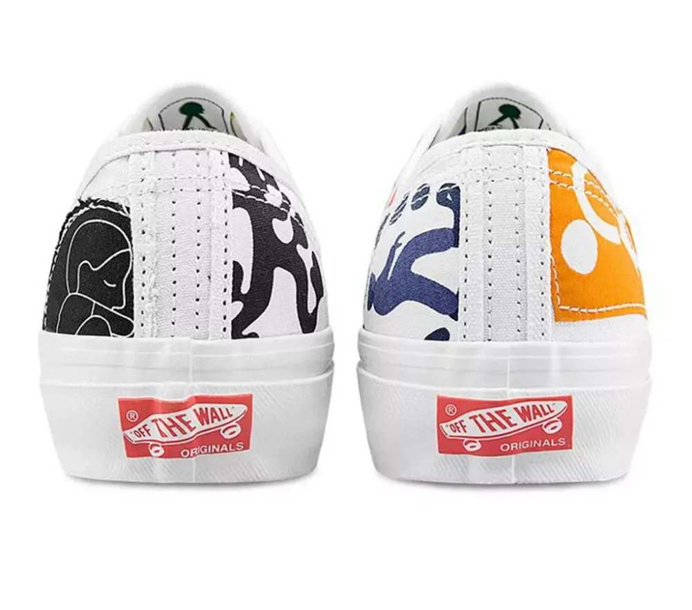 Giày Vans Vault OG Authentic LX Geoff McFetridge Beige VN0A4BV991V - Ảnh 4