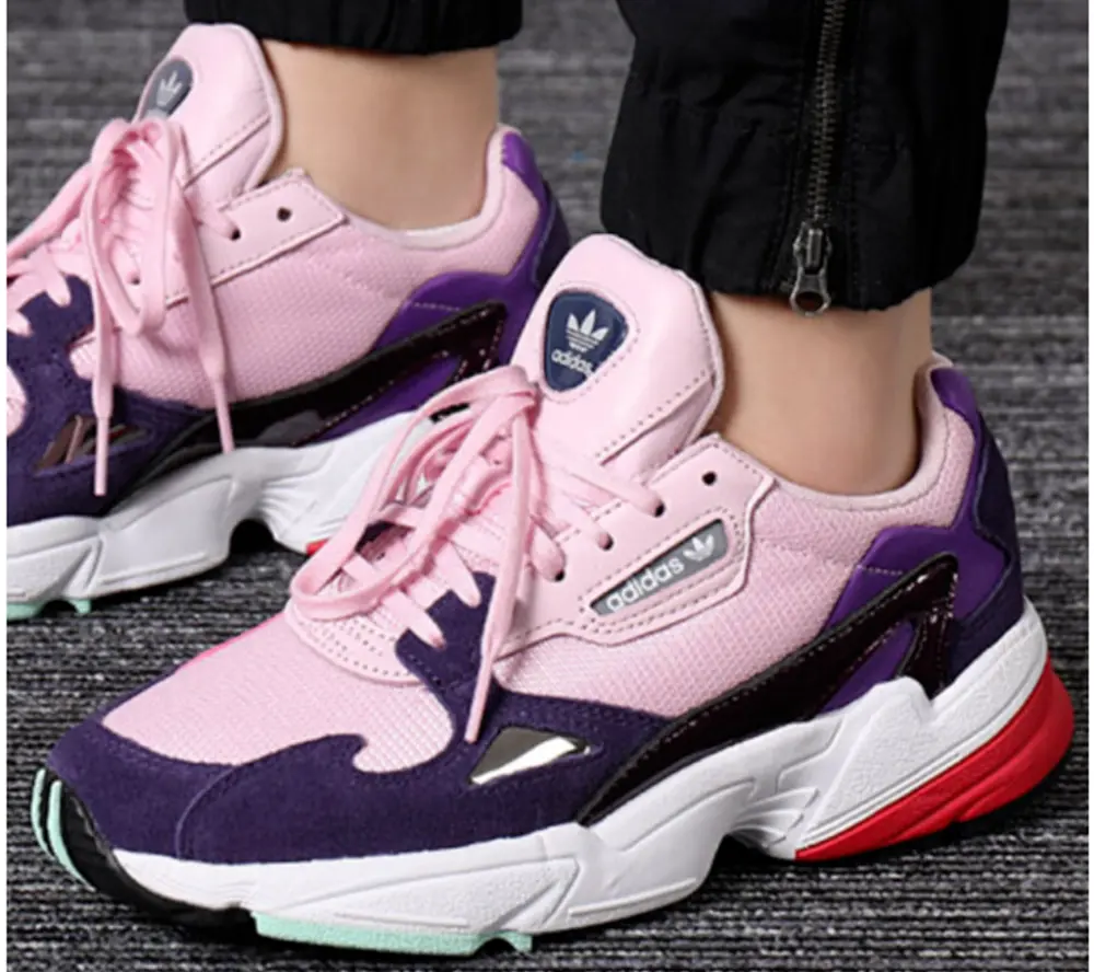 Giày Adidas Wmns Falcon 'Clear Pink Purple' BD7825 - Ảnh 3