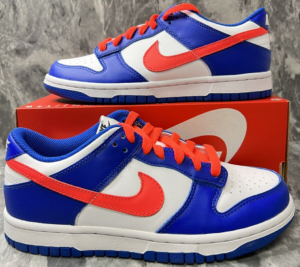 Alternative view of Giày Nike Dunk Low GS 'Game Royal Crimson' CW1590-104