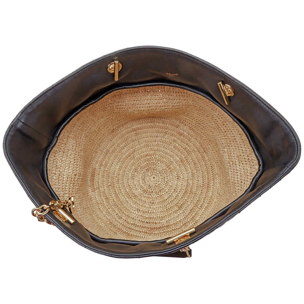 Túi Celine Raffia And Calfskin 'Black Gold' 190002BMM-38NO - Ảnh 3