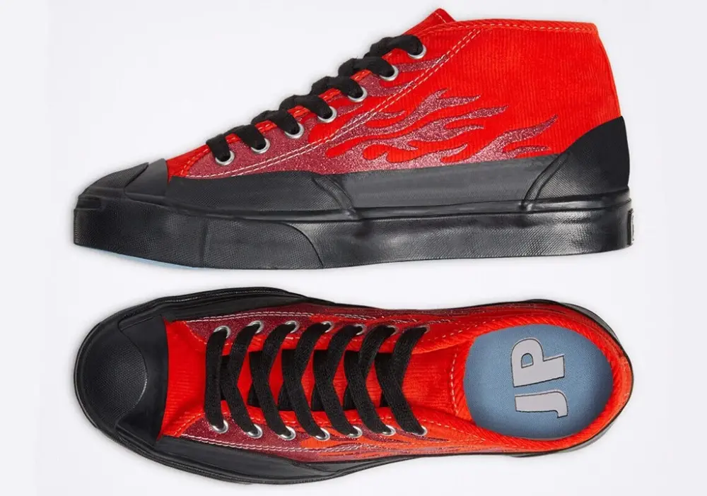 Giày Converse ASAP Nast x Jack Purcell Mid 'Red Flames' 167378C - Ảnh 4