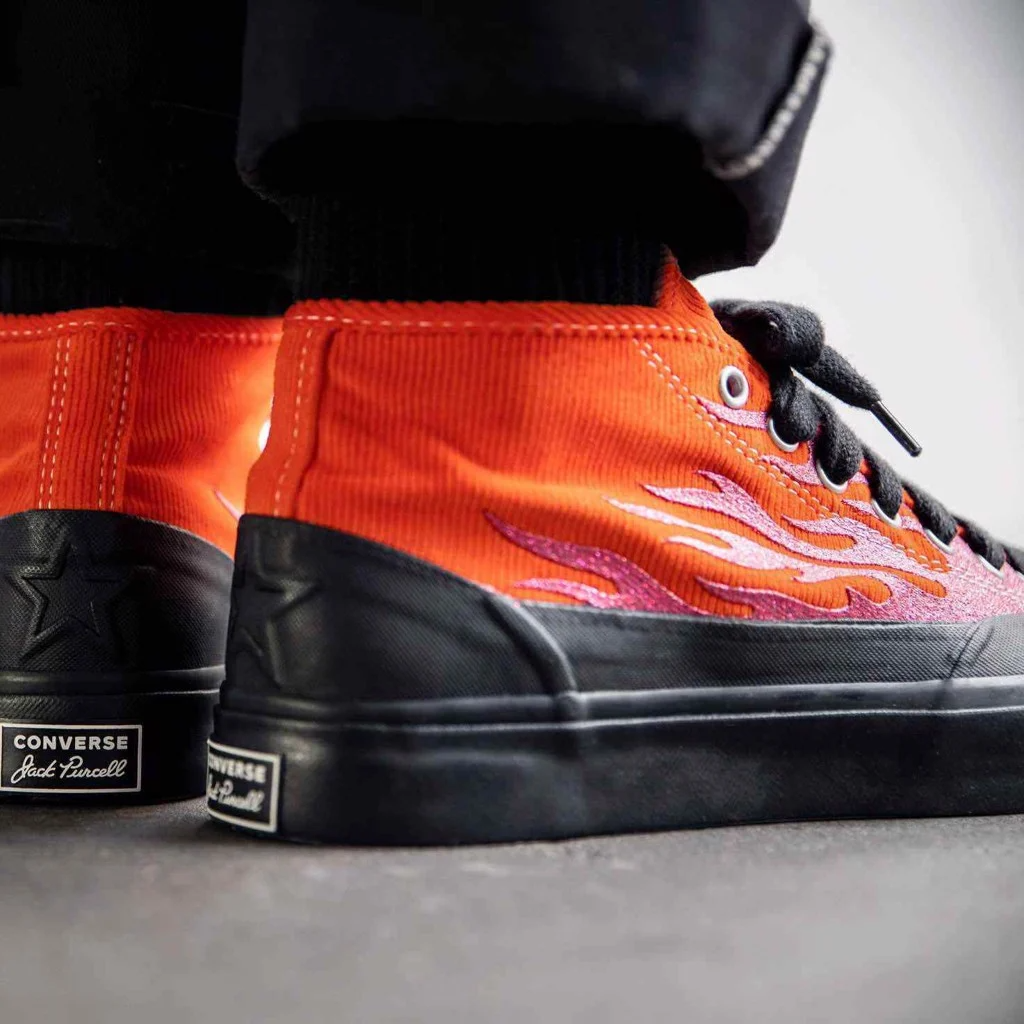 Giày Converse ASAP Nast x Jack Purcell Mid 'Red Flames' 167378C - Ảnh 5