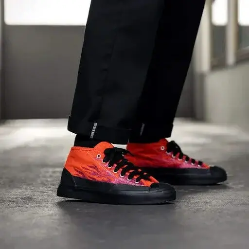 Giày Converse ASAP Nast x Jack Purcell Mid 'Red Flames' 167378C - Ảnh 6