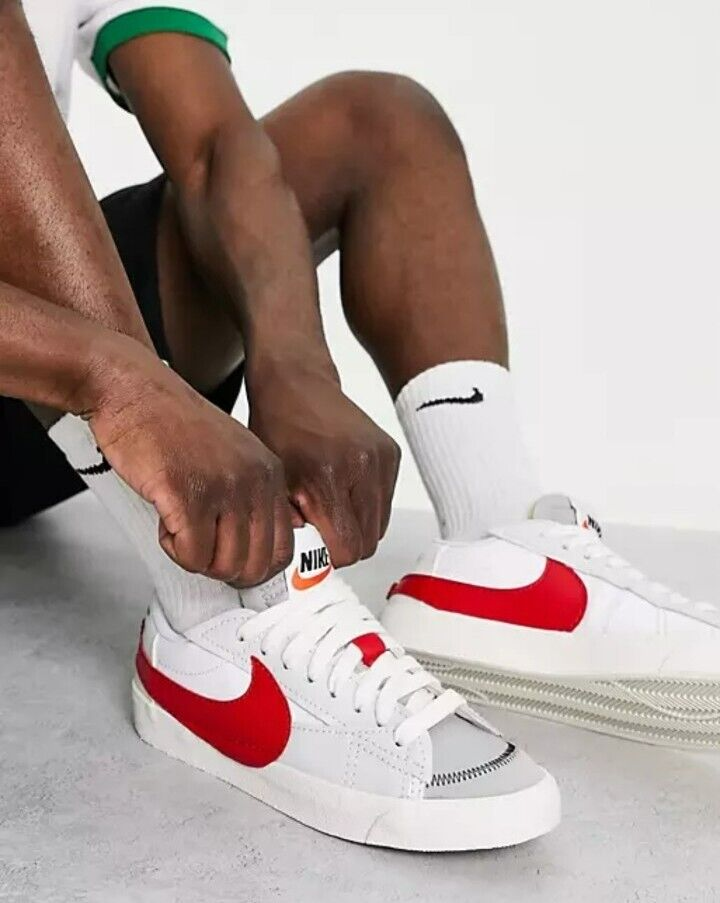 Giày Nike Blazer Low ’77 Jumbo ‘Grey Red’ DQ8769-100 - Ảnh 3