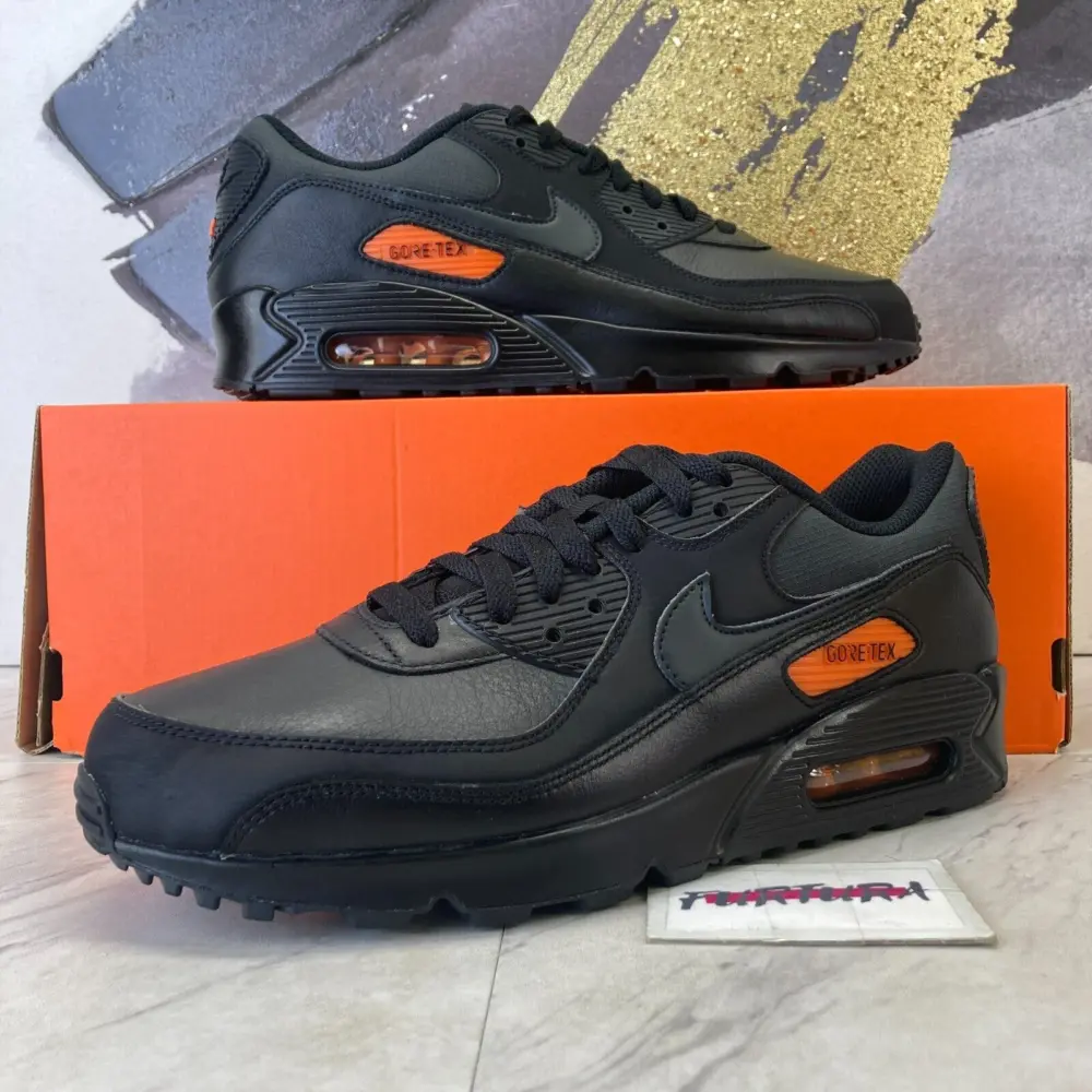Giày Nike Air Max 90 'Gore-Tex Black Anthracite Safety Orange' DJ9779-002 - Ảnh 4