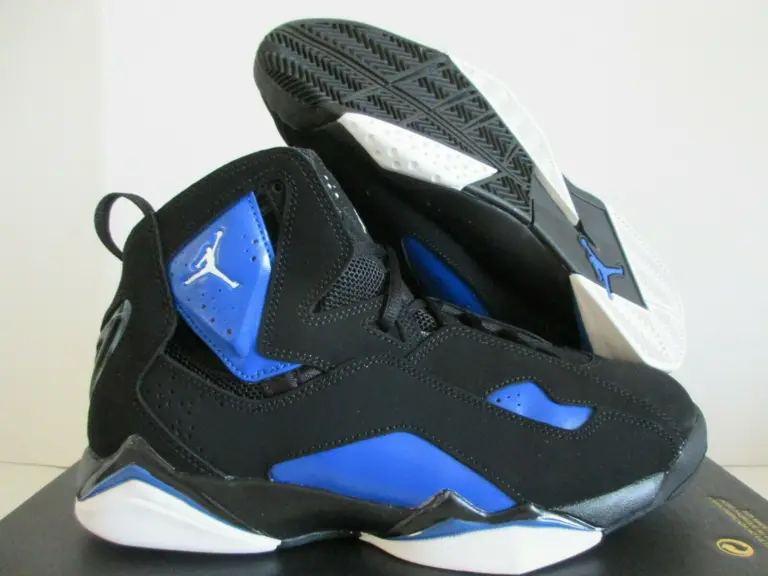 Alternative view of Giày Nike Jordan True Flight Big Kids ‘Black Game Royal’ 343795-042