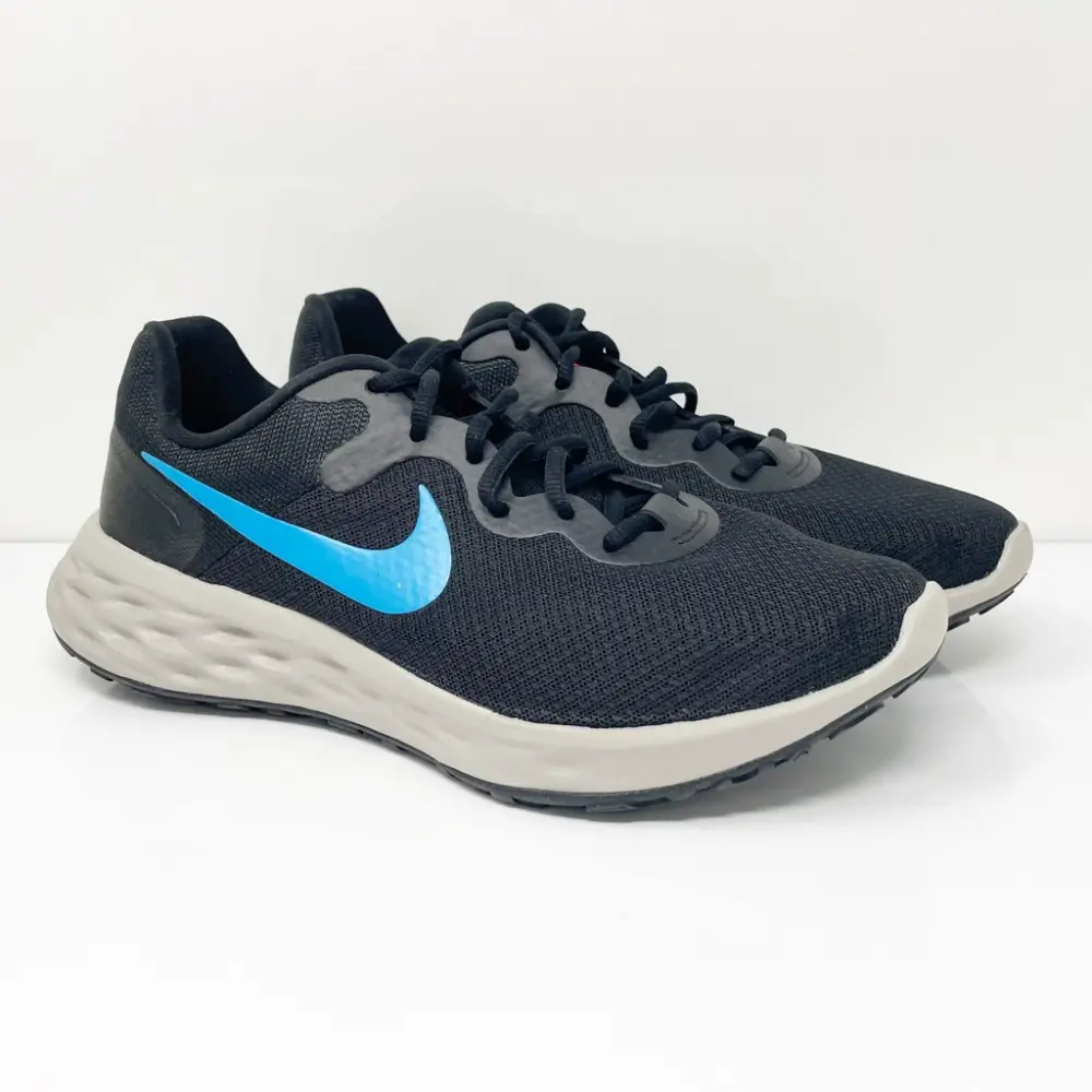 Giày Nike Running Revolution 6 NN 'Black/Laser Blue' DC3728-012 - Ảnh 4