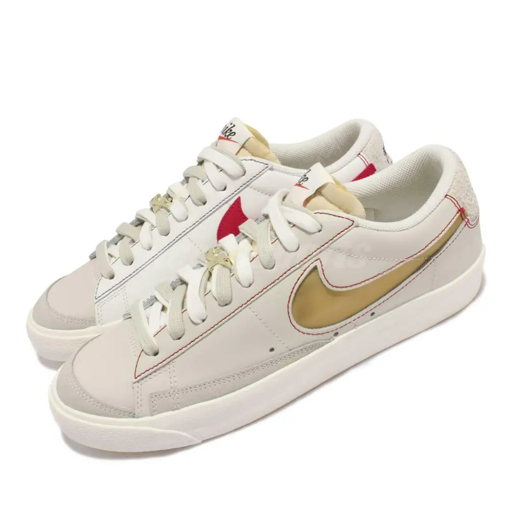 Alternative view of Giày Nike Blazer Low '77 Grey White Removable Swoosh DH4370-002