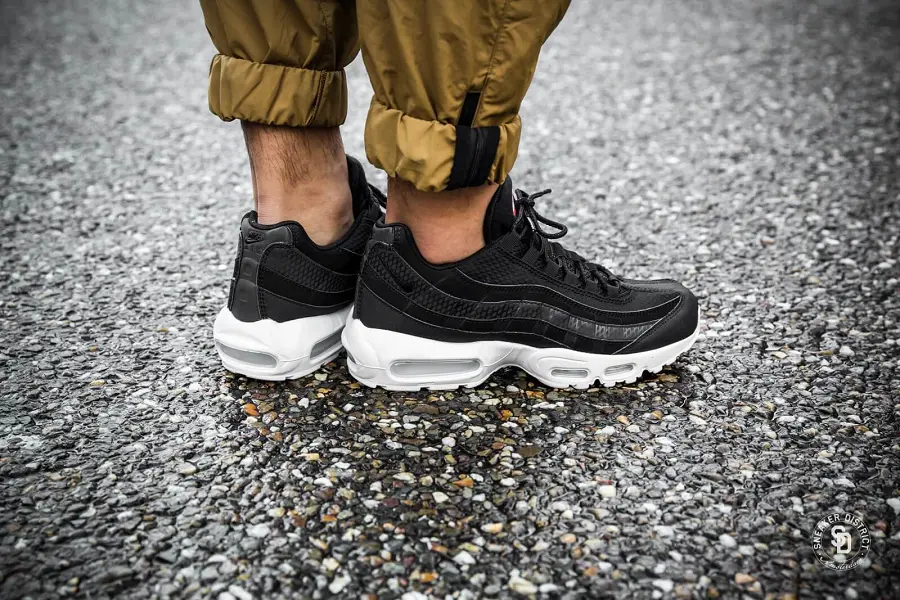 Alternative view of Giày Nike Air Max 95 Premium SE 'Black White' 924478-001
