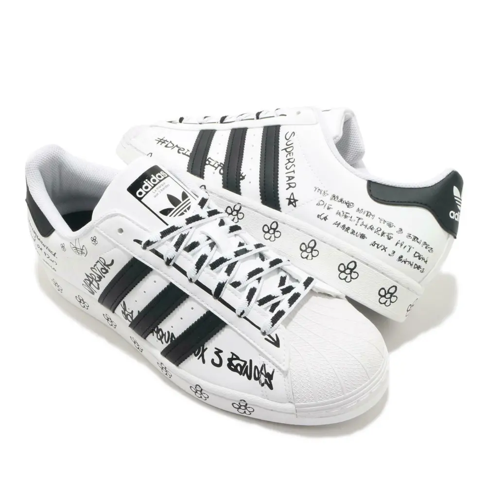 Giày Adidas Superstar 'Sharpie Pack Graffiti White Black' GV9804 - Ảnh 5