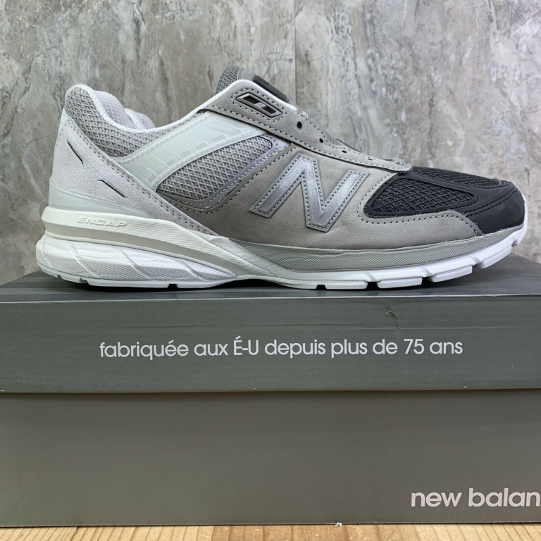 Giày New Balance 990v5 Made In USA ‘Marblehead Black’ M990BM5 - Ảnh 3