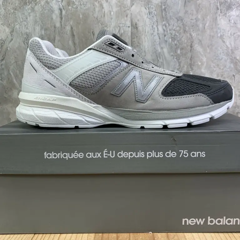 Giày New Balance 990v5 Made In USA ‘Marblehead Black’ M990BM5 - Ảnh 3