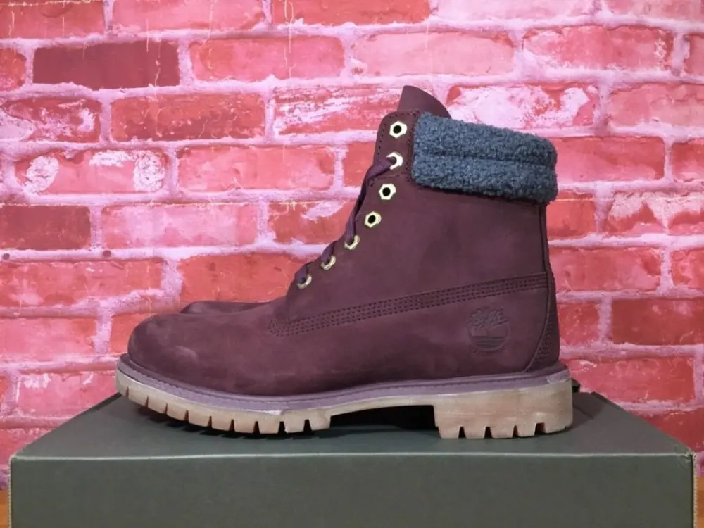 Alternative view of Giày Timberland Premium 6 Inch Waterproof 'Burgundy' Nubuck A1ZK8