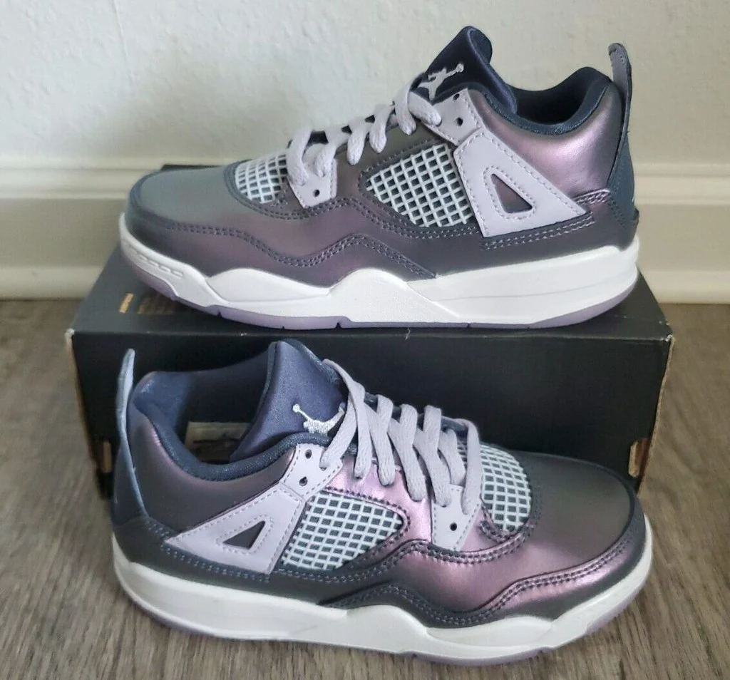 Giày Nike Air Jordan 4 Retro SE GS 'Monsoon Blue' BQ9043-400 - Ảnh 3