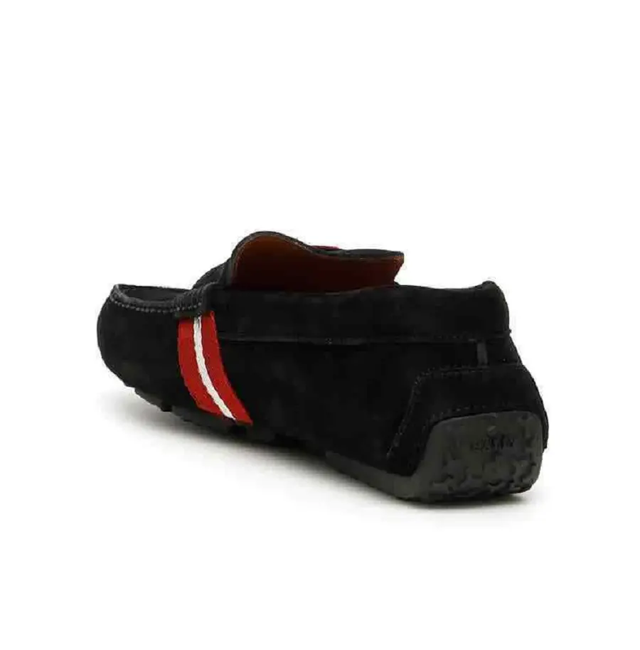 Alternative view of Giày Bally Pietro Suede Loafers 'Black' 6228293