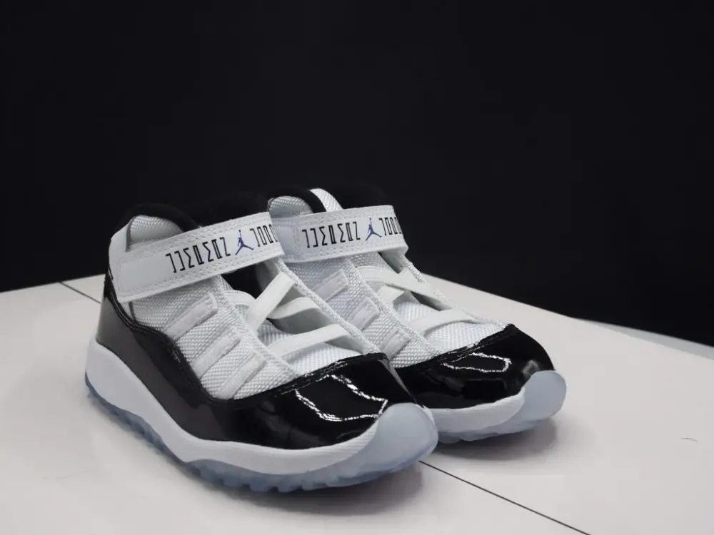 Giày Nike Air Jordan 11 Retro TD 'Concord' 2018 378040-100 - Ảnh 3
