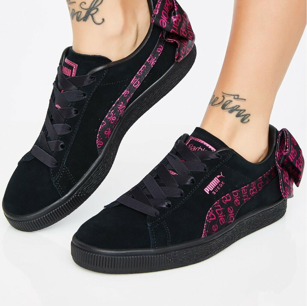 Giày Puma Classic x Barbie 'Black' 366337-01 - Ảnh 3