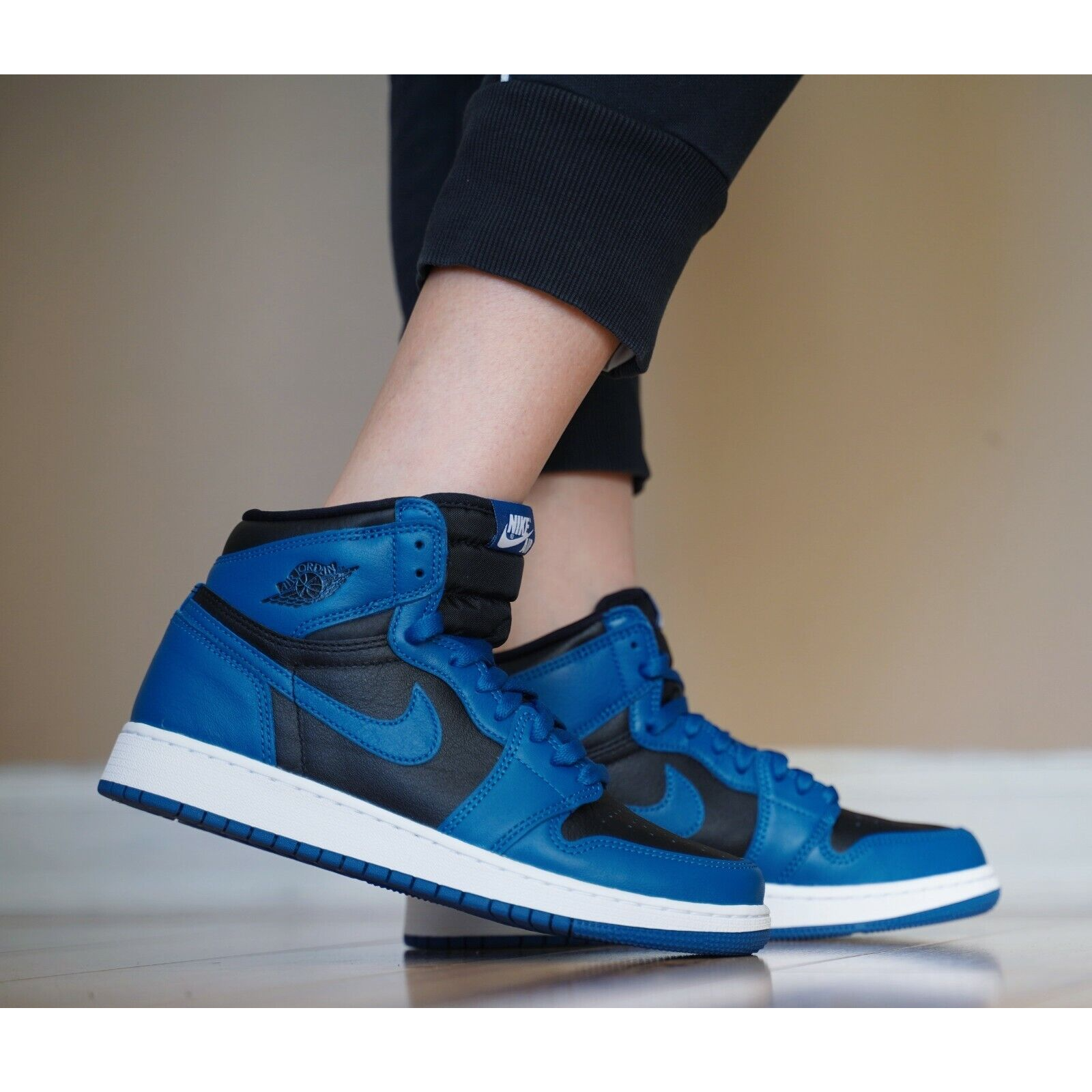 Giày Nike Air Jordan 1 Retro High OG GS 'Dark Marina Blue' 575441-404 - Ảnh 4