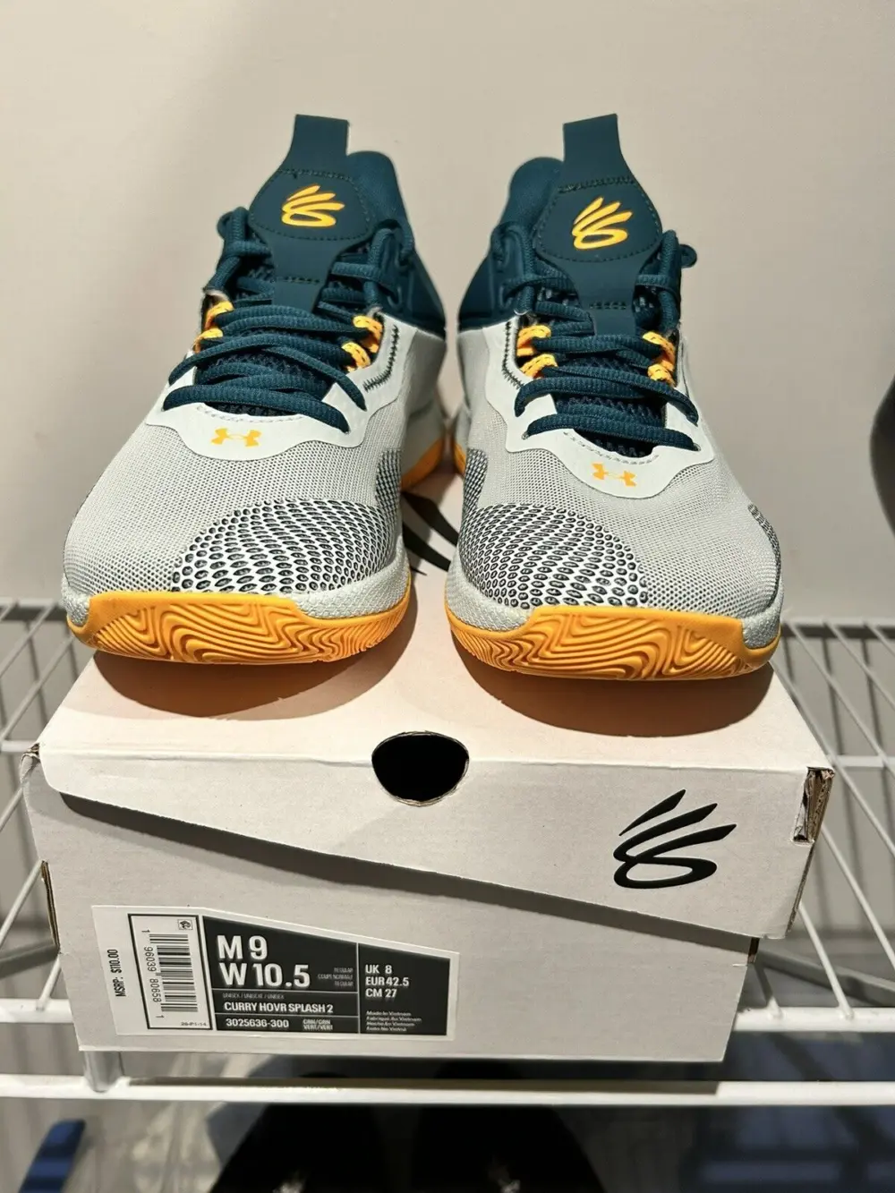 Giày Under Armour Curry HOVR Splash 'Illusion Green Tourmaline Teal' 3025636-300 - Ảnh 4