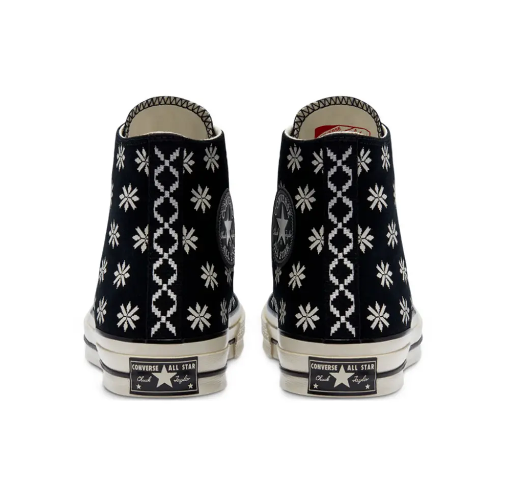 Giày Converse Chuck 70 High 'Holiday Sweater Black' 169534C - Ảnh 6