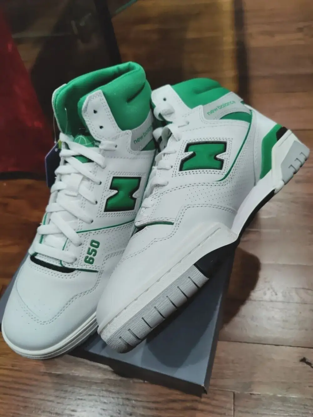 Giày New Balance 650R 'White Green' BB650RWG - Ảnh 4