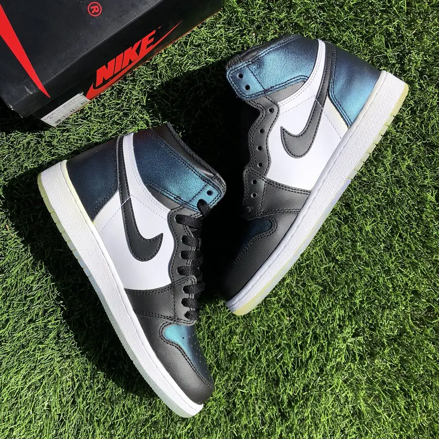 Giày Nike Jordan 1 Retro All-Star Chameleon 'Black Metallic Silver' 907959-015 - Ảnh 3
