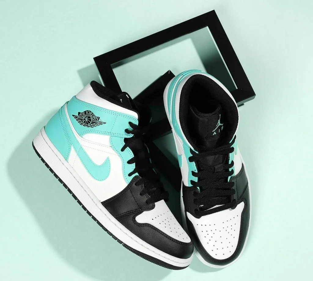 Giày Nike Air Jordan 1 Mid 'Island Green' 554724-132 - Ảnh 6