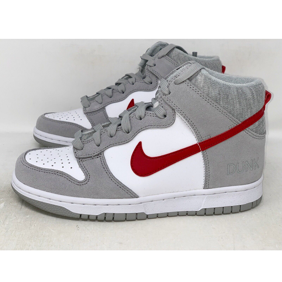 Giày Nike Dunk High Athletic Club Grey Red GS DH9750-001 - Ảnh 6