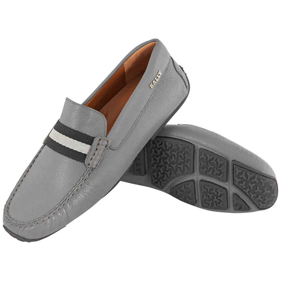 Giày Bally Pilot Garconne Leather Loafers 'Grey' 6222963 - Ảnh 3
