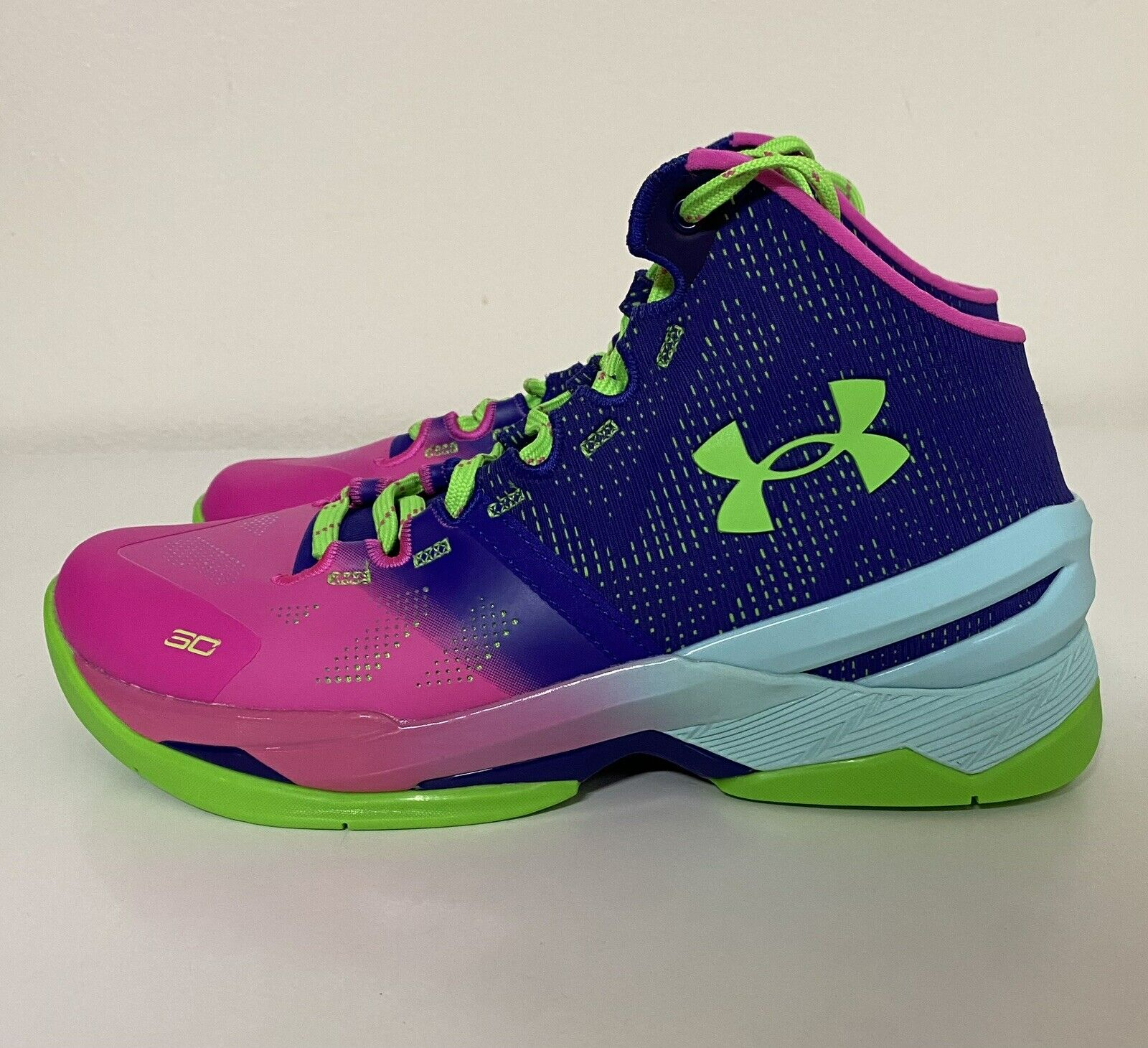 Giày Under Armour Curry 2 Retro GS 'Northern Lights' 2022 3026053-600 - Ảnh 7