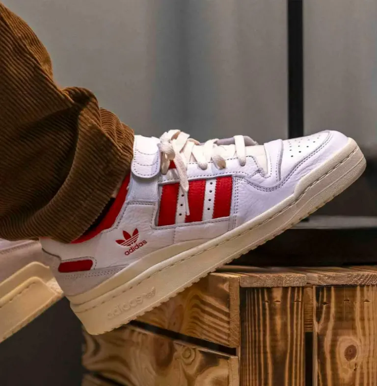 Alternative view of Giày Adidas Forum 84 Low AEC ‘White Red’ HR0557