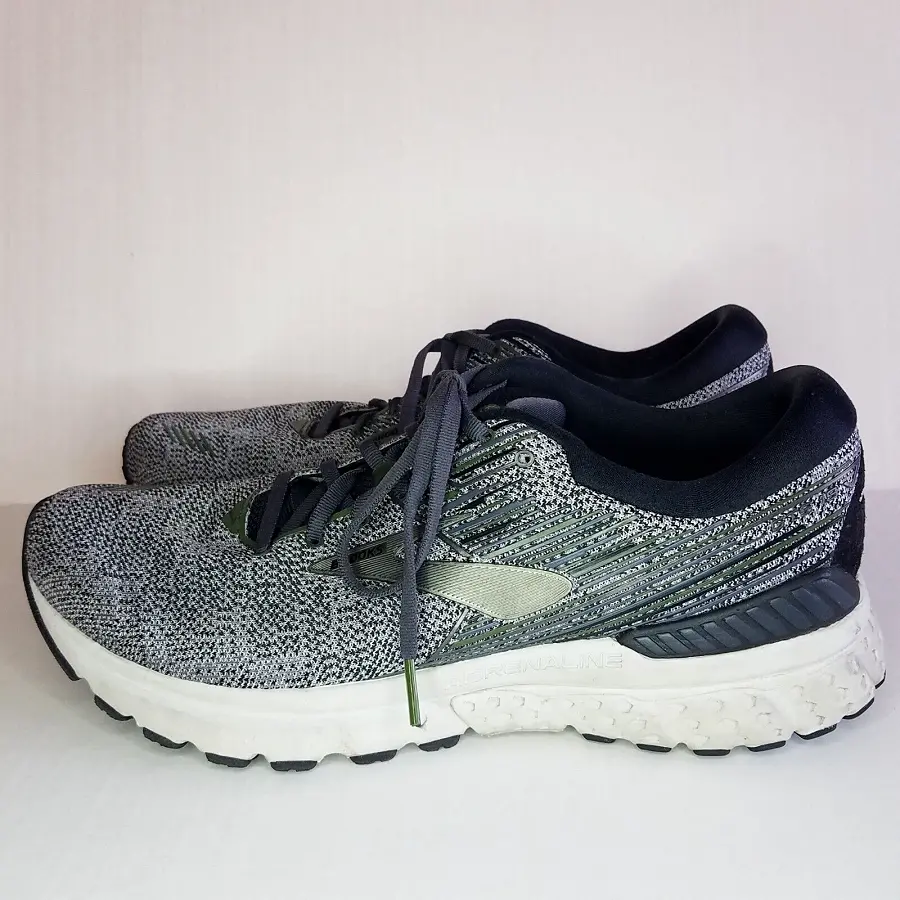 Giày Brooks Adrenaline GTS 19 Black Green Gray 1102941D-017 - Ảnh 3