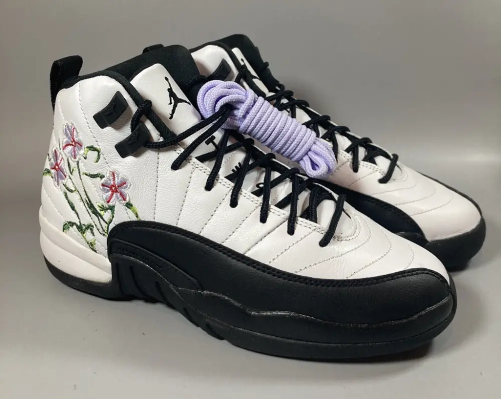 Giày Nike Air Jordan 12 Retro GS 'Floral' DR6956-100 - Ảnh 3