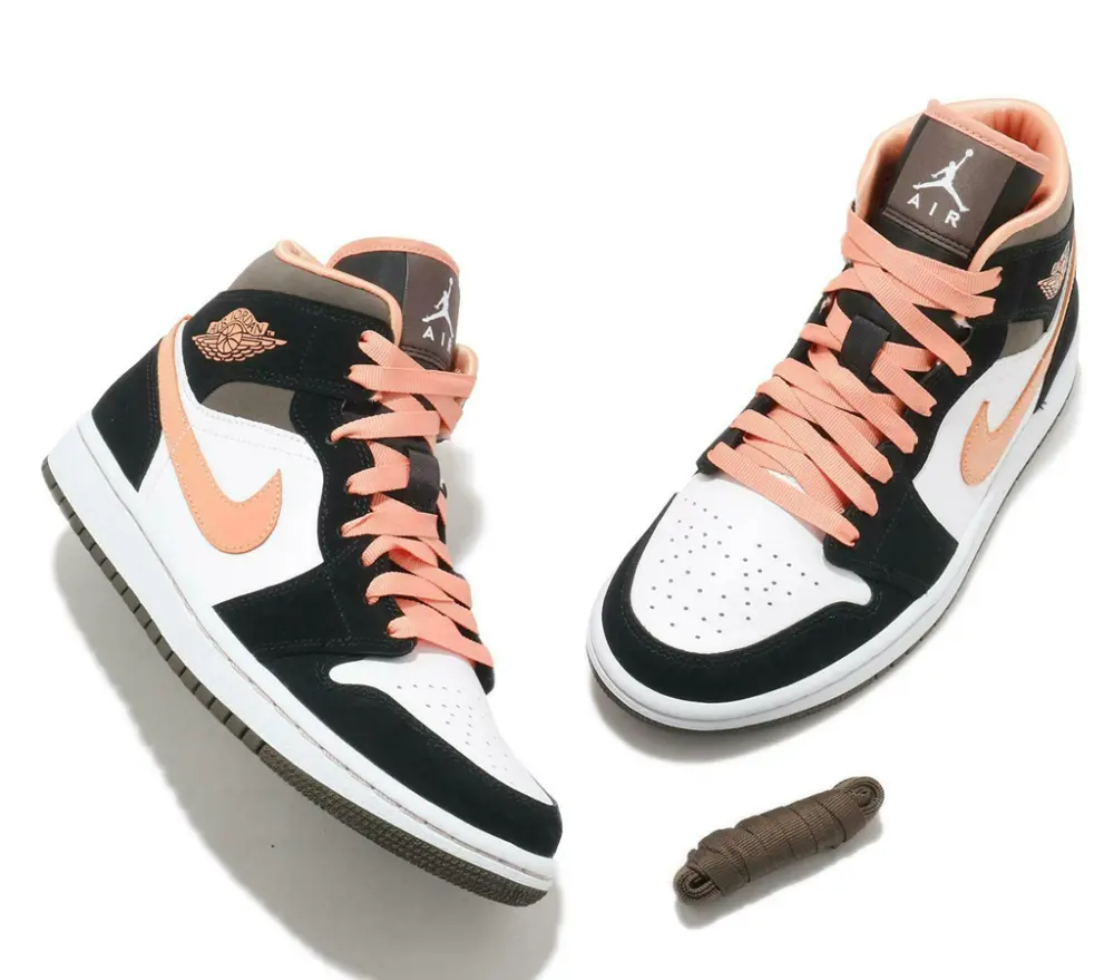 Giày Nike Wmns Air Jordan 1 Mid SE 'Peach Mocha' DH0210-100 - Ảnh 5