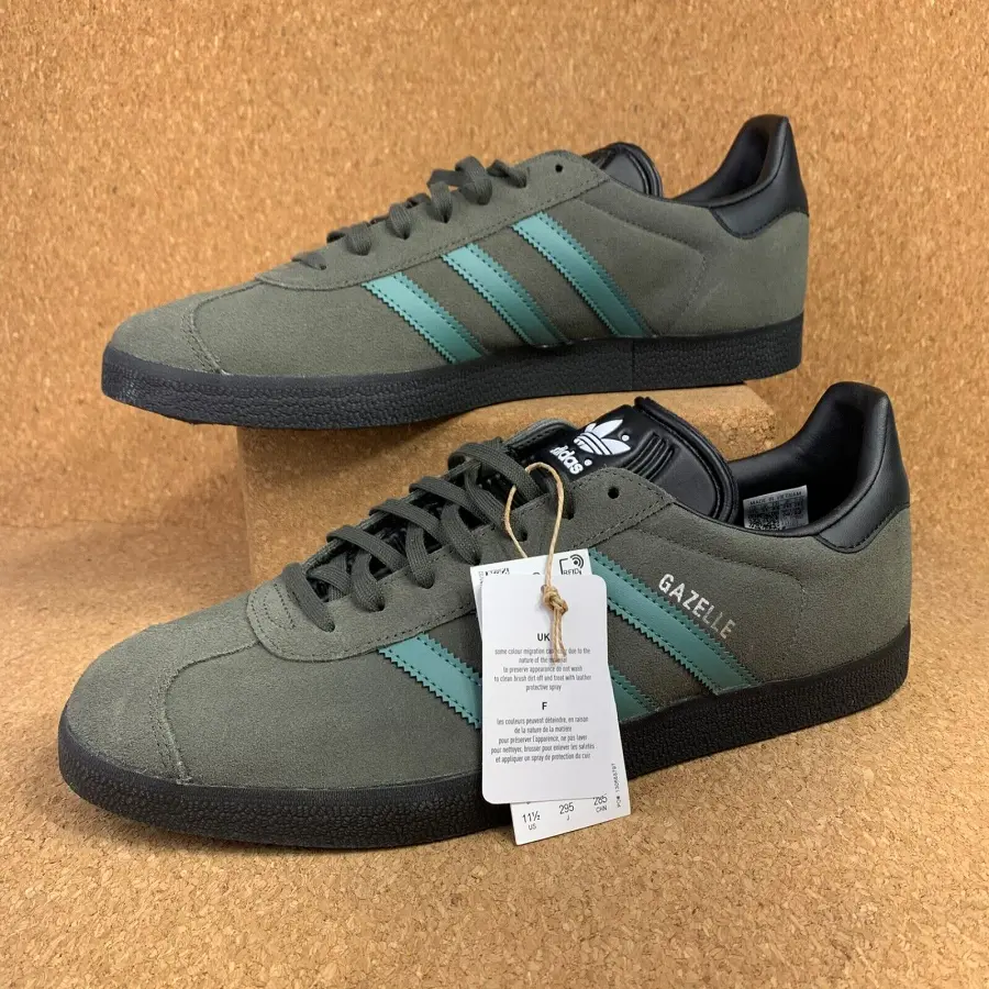Giày Adidas Gazelle' Olive Green Black' GX2209 - Ảnh 4