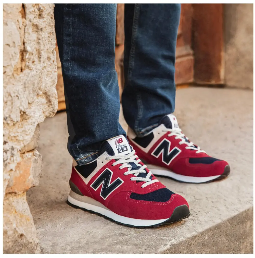Giày New Balance 574 'Red Navy White' ML574EH2 - Ảnh 4