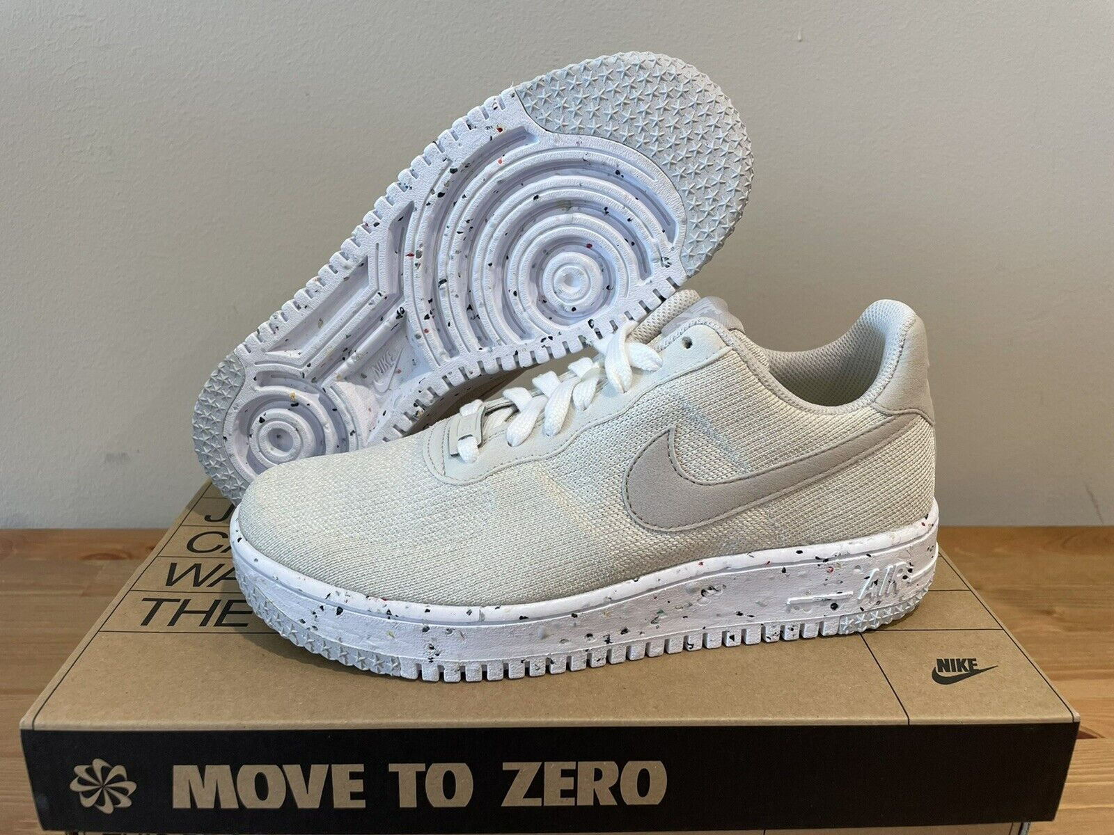 Giày Nike Air Force 1 Crater Flyknit 'Light Cream' DC7273-200 - Ảnh 5