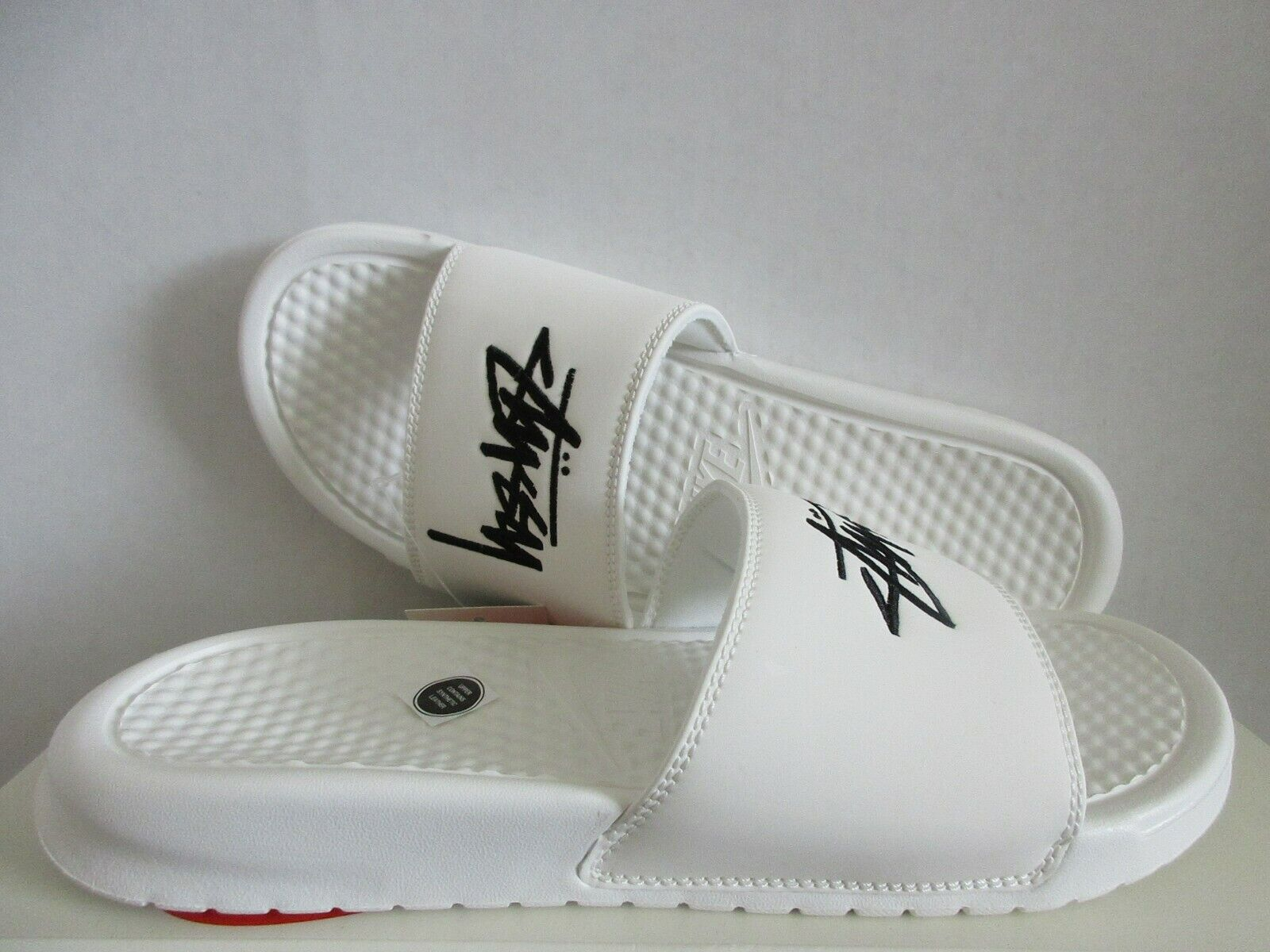 Dép Nike Stussy x Benassi 'Sail' DC5239-100 - Ảnh 3