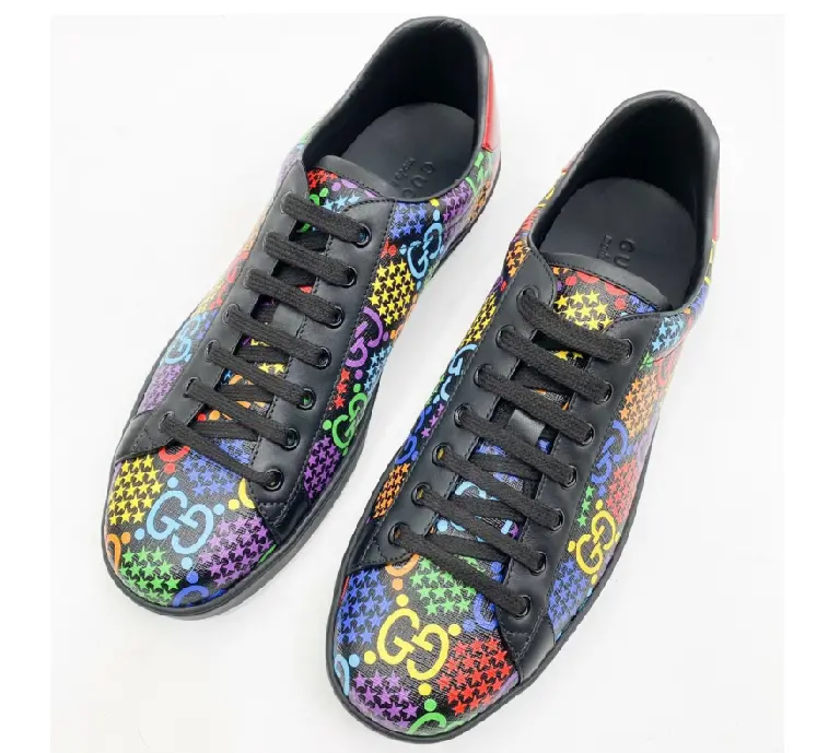 Giày Gucci Ace GG Supreme Low 'Psychedelic - Black' 610085-H2020-1110 - Ảnh 4