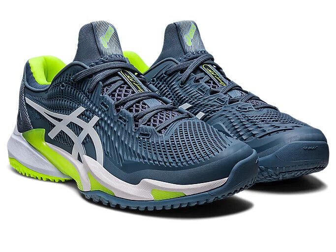 Giày Asics Court FF 3 OC 'Steel Blue Lime' 1041A369-400 - Ảnh 5