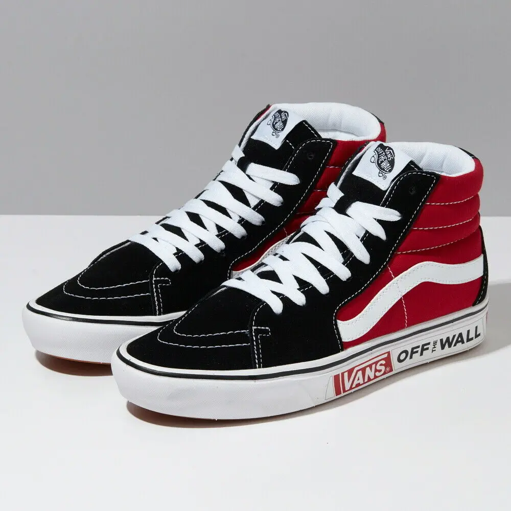 Giày Vans Comfycush Sk8-Hi 'Black Red' VN0A3WMB2QE - Ảnh 4