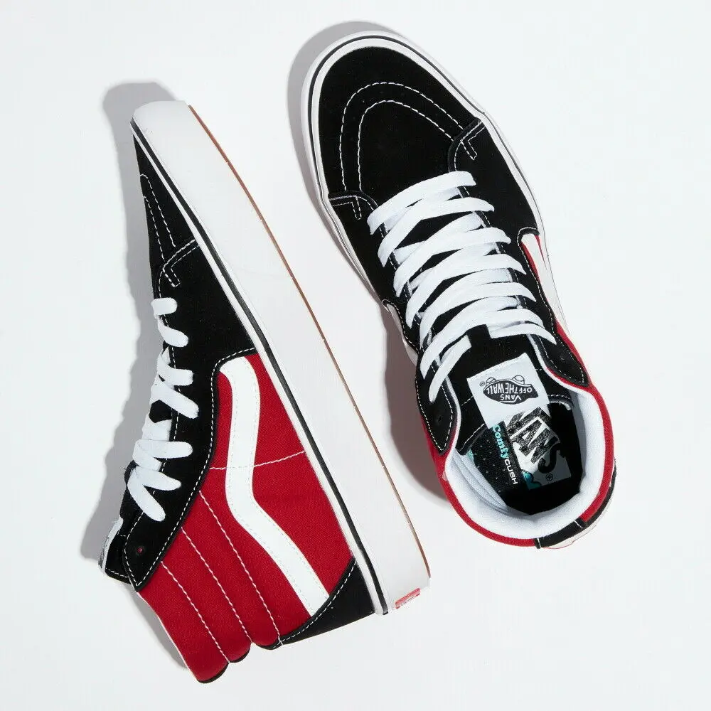Giày Vans Comfycush Sk8-Hi 'Black Red' VN0A3WMB2QE - Ảnh 3