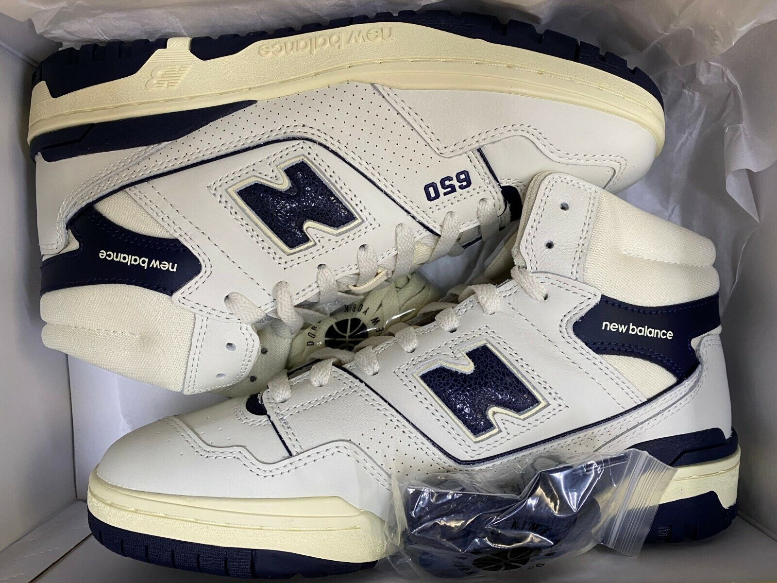 Giày New Balance 650R "Aime Leon Dore White Navy" BB650RD1 - Ảnh 3