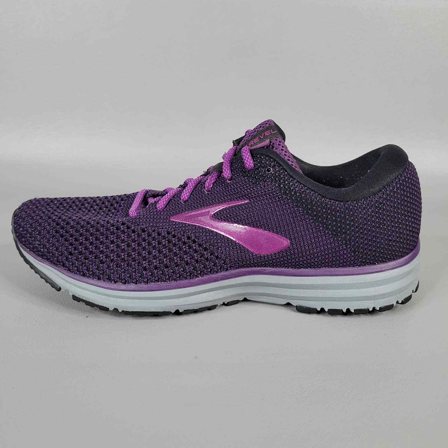 Giày Brooks Revel 2 'Black/Purple' 1202811B-080 - Ảnh 4
